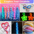 Lanyard String Kit, Cridoz 6Pack Glow in Dark Plastic Lacing Cord Gimp String Lanyard Weaving Kit for Boondoggle, Bracelets, Keychains, Crafts...