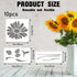 Flower Stencils for Painting - 10 Pcs Large Flower Stencils for Painting on Wall, Reusable Stencils Templates for Painting on Wood Wall Furniture,...