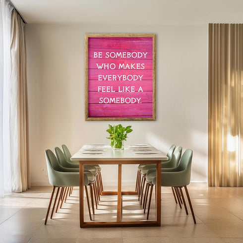 Posterizer 1 pcs-Make Everybody Feel like Somebody-Quotes-Motivational & Inspirational Art- Decor for Home & Office- unframed wall art...