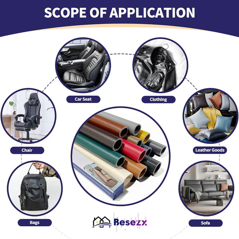 Self Adhesive Leather Repair Patch,30 in x 16 in Large Leather Patches for Furniture,Leather Repair kit for Couch,Car Seat,Motorcycle seat,Lovesea...