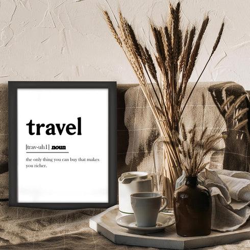 Posterizer 1 pcs-Minimalist poster for travel lovers-Adventure Wall Art-Artistic Word Art-Gift for Nature, Surfers and Beach Lovers-Living Room Be...