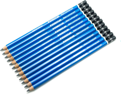 Staedtler Mars Lumograph Writing, Drawing, Sketching Pencil (Box of 12) (6B)...