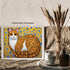 Posterizer 1 pcs- cute orange cat with mosaic style print-Art for Animal Lovers- Living Room Bedroom Decor- unframed wall art...