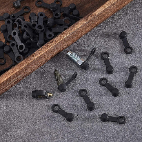 Frienda 50 Pieces Brake Bleeder Rubber Grease Fitting Caps Caps Brake Bleeder Screw Caps Zerk Dust Cover for Cars and Motorcycles...
