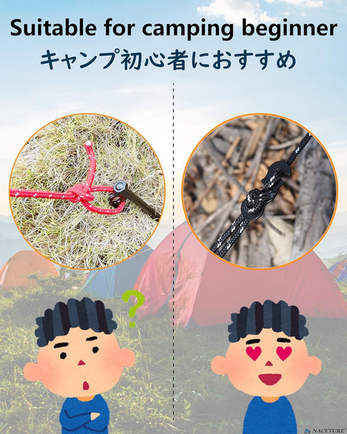 Rope Tensioner (10 Pack) Aluminum Alloy Camping Tent Guyline Cord Adjuster Camping of Gear for Camping, Hiking, Backpacking Ultralight Tent Stakes...