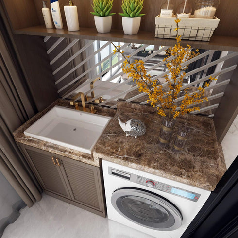 Brown Marble Contact Paper for Countertops Waterproof Marble Wallpaper Peel and Stick Countertops Kitchen Countertop Contact Paper for Cabinets Dr...