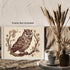 Posterizer 1 pcs- Brown owl sitting on a twig Print-Art for Animal Lovers-Floral Botanical Art- Gift for Men Women Entrepreneur Teens-Living Room ...