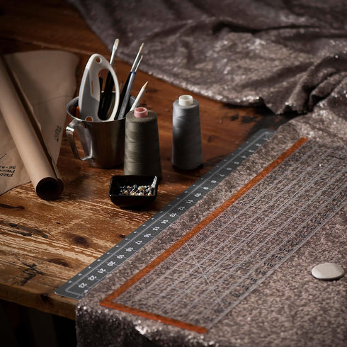 Fiskars® Sewing Ruler (6"x 24") - Sewing and Quilting Ruler with Gridlines - Arts and Craft Supplies - Clear/Black...