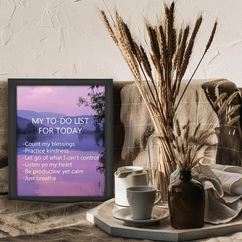 Posterizer 1 pcs-kind reminders-purple girly aesthetic-Quotes and Poems-Motivational & Inspirational Art-Gift for Men Women Entrepreneur Teens- UN...