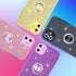 Wisdompro Case for iPhone 11, Cute Glitter Bling Sparkly Case with Ring Stand, Women Girls Protective Phone Case Cover for iPhone 11 6.1 inch - Pi...