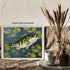 Posterizer 1 pcs- little bass fish near the pond-Art for Animal Lovers-Landscape & Nature Art- Living Room Bedroom Decor- unframed wall art...