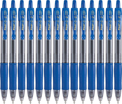 Pilot, G2 Premium Gel Roller Pens, Bold Point 1 mm, Pack of 14, Blue...