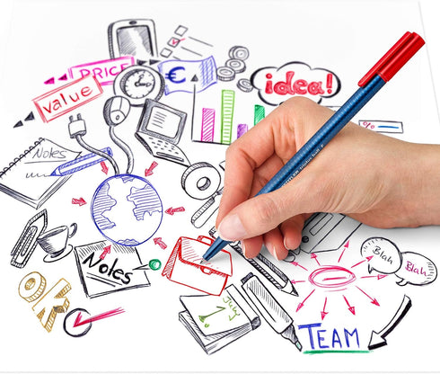 STAEDTLER Triangular Ballpoint Pen Triplus ball Ergonomic Triangular Shape Line Width F 437 FSB4...