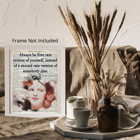 Posterizer 1 pcs-Judy Garland-For Wizard of Oz Fans-Be First Rate Version-Quotes-Motivational & Inspirational Art-Gift for movie lovers-Living Roo...