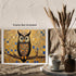 Posterizer 1 pcs- cute black owl with mosaic style-Art for Animal Lovers- Living Room Bedroom Decor- unframed wall art...