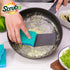 SCRUBIT Multi-Use Scrub Sponge – Non-Scratch Kitchen Sponges for Dishes, Pots and Pans - Heavy Duty & Odor Free Rippled Scrubbing Pad, Designed fo...