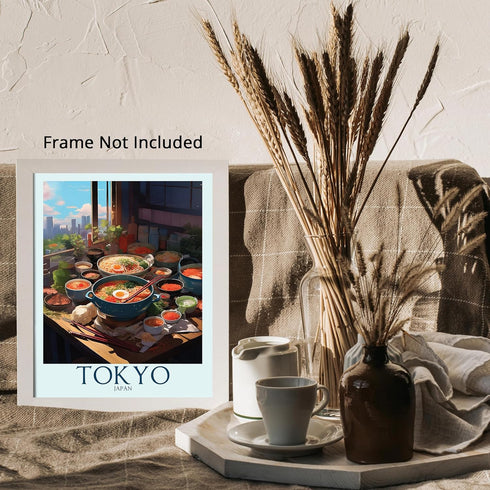 Posterizer 1 pcs-travel poster-Tokyo Japan-Adventure Wall Art Gift for Men Women Entrepreneur Teens Decor for Home & Office- unframed wall art...