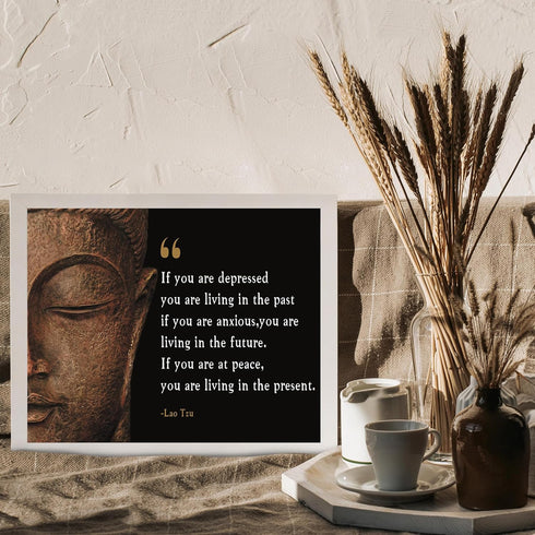Posterizer 1 pcs-You Are Living in The Past-Lao Tzu-Spiritual-Quotes and Poems-Motivational & Inspirational Art-Decor for Home & Office- UNFRAMED ...