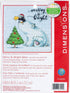 Dimensions 70-08990, 6" x 6" Merry and Bright Bear Counted Cross Stitch Kit, 14 Light Blue Aida...
