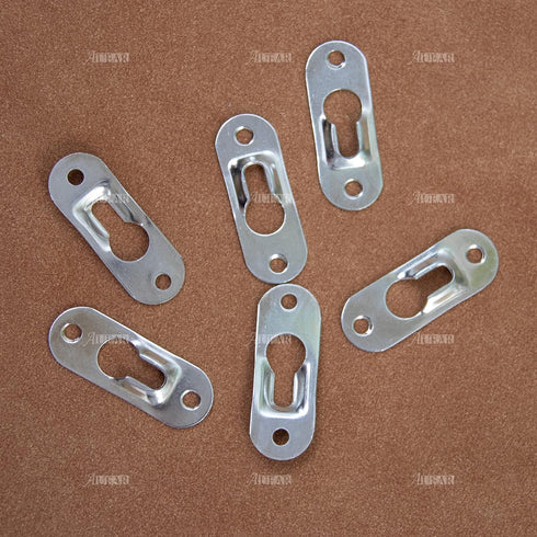 AUEAR, Metal Keyhole Hanger Picture Frame Mirror Cabinet Hanging Fasteners Hardware Flush Wall with Mount Hardware Screws (40 Pack, Silver)...