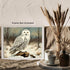 Posterizer 1 pcs-snowy winter scene of a white owl-oil painting style 5-Art for Animal Lovers-Landscape & Nature Art-Decor for Home & Office- unfr...