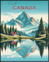 Posterizer 1 pcs-Canada Travel Poster Print-Adventure Wall Art Gift for Men Women Entrepreneur Teens Decor for Home & Office- unframed wall art...