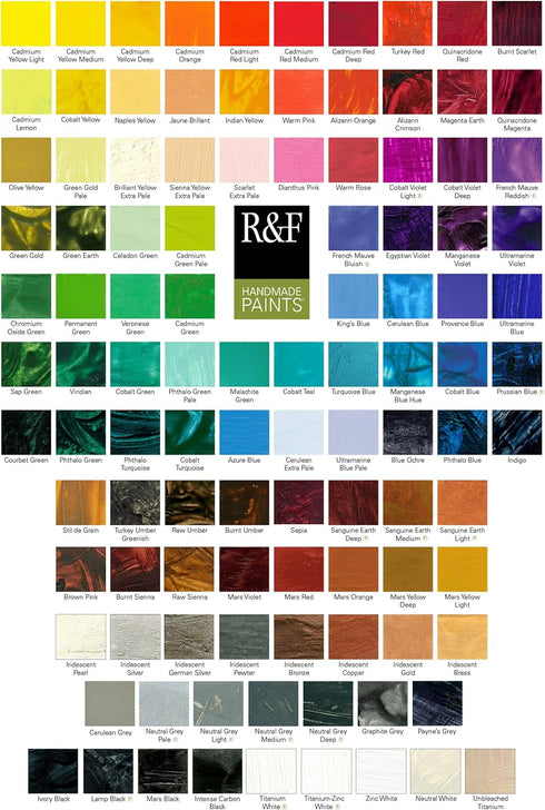 R&F Handmade Paints 1025 Encaustic Paint 40ml, Chrome Oxide Green...