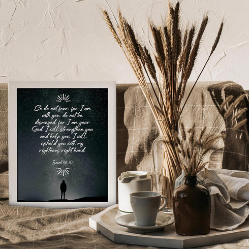 Posterizer 1 pcs-Do Not Fear, I Am With You-Isaiah Bible Verse-Quotes and Poems-Gifts for Christians - Decor for Church, Sunday School Classroom- ...