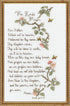 Janlynn Counted Cross Stitch Kit, The Lord's Prayer, Blue, By the yard...