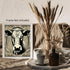 Posterizer 1 pcs-cute black and white cow with blue background-Art for Animal Lovers-GIft for Men Women Teens-Decor for Home & Office- unframed wa...