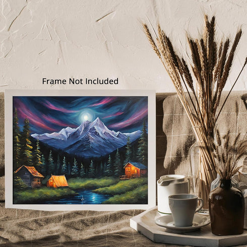 Posterizer 1 pcs- beautiful landscape-oil painting style-nature 2-Landscape & Nature Art-Floral Botanical Art- Decor for Home & Office- unframed w...