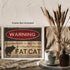 Posterizer 1 pcs-Fat Cat Warning Sign-Funny Poster For Cat Lovers-Art for Animal Lovers-Comedy Art-Gift For Animal Lovers-Living Room Bedroom Deco...