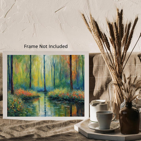 Posterizer 1 pcs- beautiful jungle trees scenary landscape 4-Landscape & Nature Art-Floral Botanical Art- Decor for Home & Office- unframed wall a...