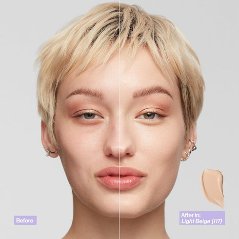 Revlon Illuminance Skin-Caring Liquid Foundation, Hyaluronic Acid, Hydrating and Nourishing Formula with Medium Coverage, 201 Creamy Natural (Pack...