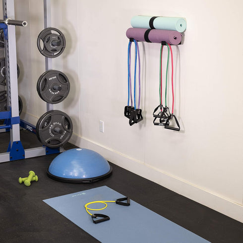 StoreYourBoard Yoga Mat Storage Rack, Foam Roller, Exercise Fitness Bands, Wall Hooks Gym Organizer...