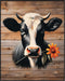 Posterizer 1 pcs-Rustic Farmhouse Cute Cow Picture-Art for Animal Lovers- Gift for Men Women Entrepreneur Teens-Decor for Home & Office- unframed ...