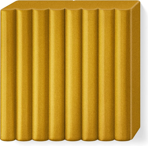 STAEDTLER 8010-11 Fimo Effect Oven-Hardening Polymer Modelling Clay - Metallic Gold (57g)...