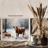 Posterizer 1 pcs-cute cow in snowy winter scene-oil painting style-2-Art for Animal Lovers-Landscape & Nature Art-Decor for Home & Office- unframe...