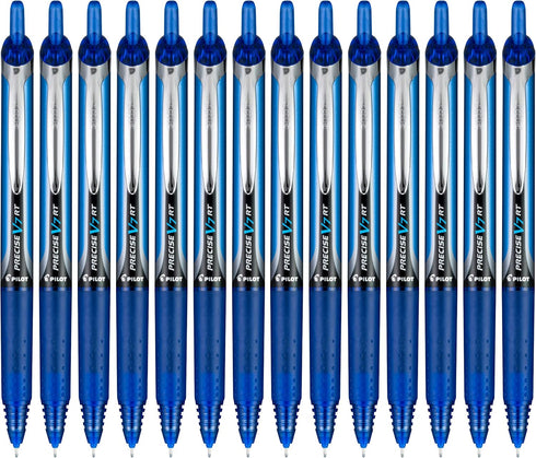 Pilot Precise V7 RT Refillable & Retractable Liquid Ink Rolling Ball Pens, Fine Point (0.7 mm), Blue, 14-Pack...