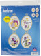 Janlynn Embroidery Kit 3.25"X4.25" Set of 4, Wildflowers & Finches-Stitched in Floss...
