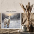 Posterizer 1 pcs-goat in snowy winter nature-oil painting style 4-Art for Animal Lovers-Landscape & Nature Art-Decor for Home & Office- unframed w...