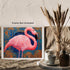 Posterizer 1 pcs- pink flamingo with mosaic style background-Art for Animal Lovers- Living Room Bedroom Decor- unframed wall art...