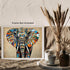 Posterizer 1 pcs- mosaic style abstract beautiful elephant-Art for Animal Lovers-Abstract & Modern Art- Living Room Bedroom Decor- unframed wall a...