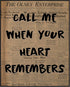 Posterizer 1 pcs-Retro Dictionary print-Call me when your heart remembers-Quotes and Poems-Motivational & Inspirational Art-Decor for Home & Offic...