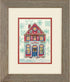 Dimensions 70-08988 Ivory, 5" x 7" Holiday Home Counted Cross Stitch Kit, 14 Navy Aida...