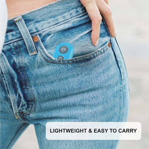 CamKix Wireless Camera Shutter Remote Control for Smartphones – Create Amazing Photos and Selfies (Blue)...