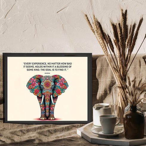 Posterizer 1 pcs-Every Experience Is A Blessing- Buddha-Quotes and Poems-Motivational & Inspirational Art-Gift For Buddhism Meditation philosophy ...