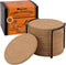 Cork Coasters, Coasters Set of 16pc with Round Edge, Waterproof Drink Coasters for Wine Glasses & Mugs, Thick Plain and Heat-Resistant Coasters fo...