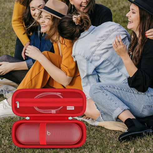 BOVKE Carrying Case Compatible with Beats Pill Wireless Bluetooth Speaker, Beats Pill Portable Speaker Holder Bag with Extra Mesh Pocket for Charg...