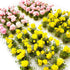 Woohome Flower Cluster Flower Vegetation Groups Grass Tufts Miniature Static Scenery for DIY Architecture Building Model Railway Train Diorama Gar...